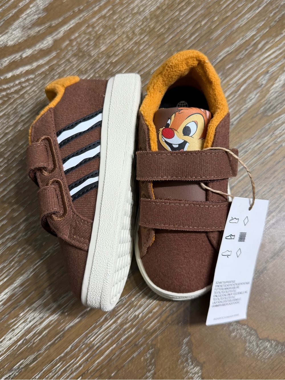 Adidas Grand Court x Disney Chipmunks Toddler Sneakers Size 6K